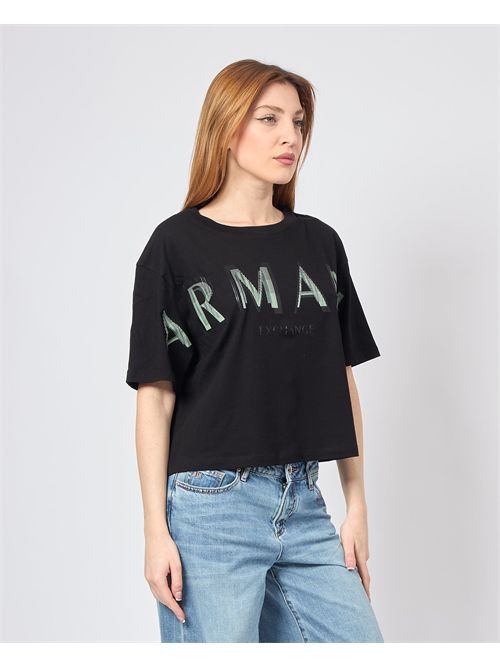 Armani Exchange cropped T-shirt with logo ARMANI EXCHANGE | XW000520-AF10359UC001